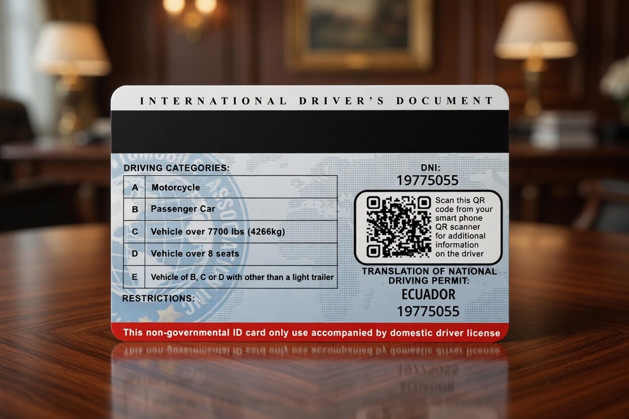 Licencia Internacional — Reverso