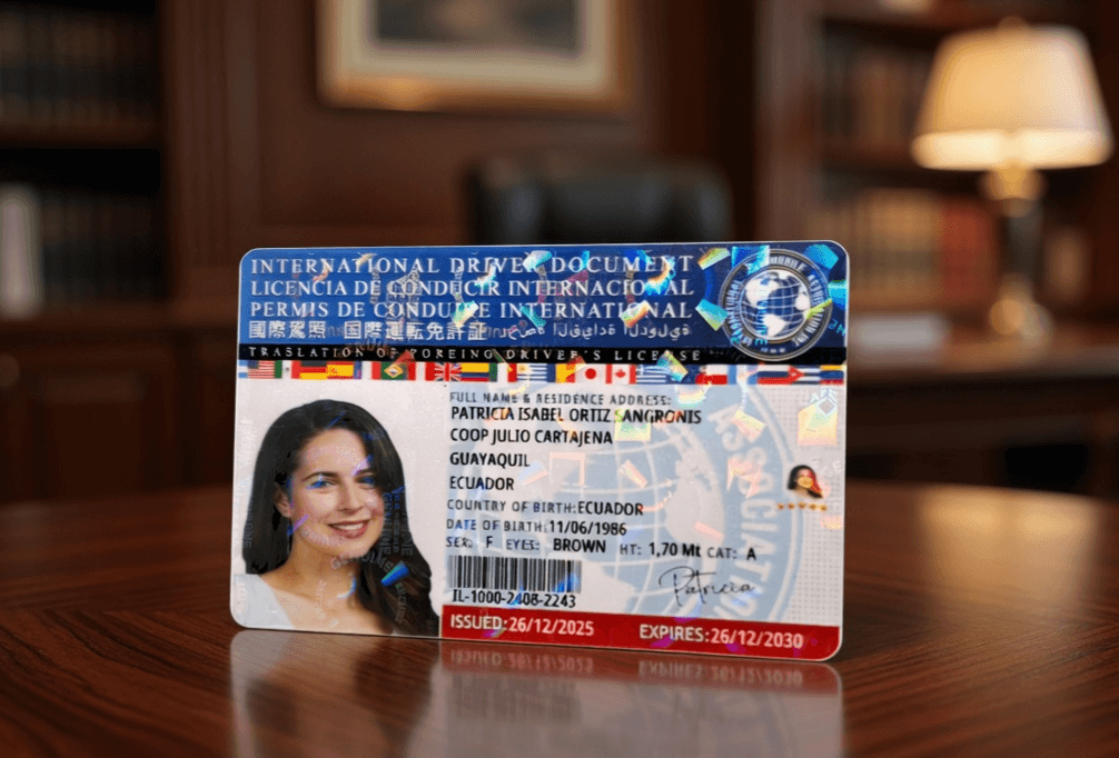 Licencia Internacional — Frente